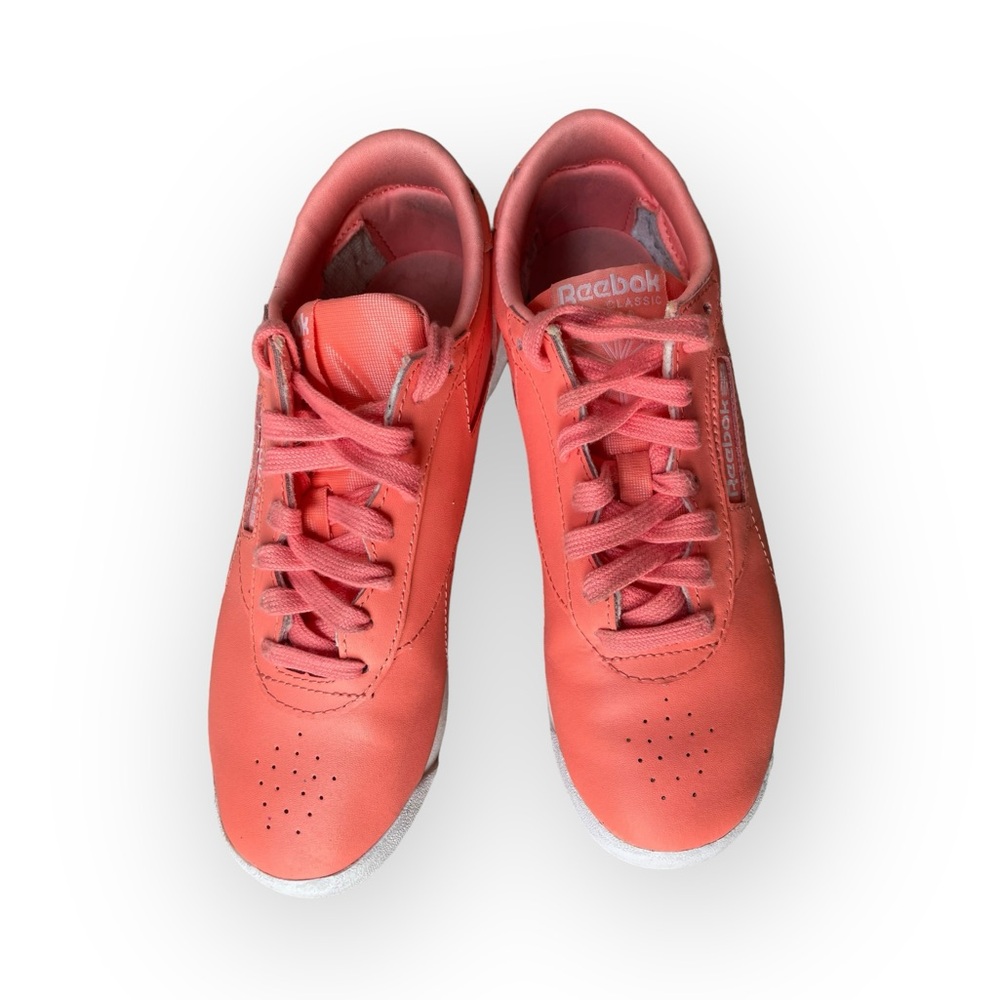 Reebok orange peach colored  sneakers - Picture 7 of 12